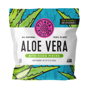 Pitaya Foods Frozen Aloe Bite Sized Pieces for Smoothies, 12oz, 1 Pk
